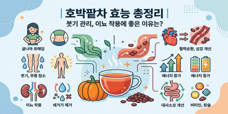 호박팥차 효능 총정리 | 붓기 관리, 이뇨 작용에 좋은 이유는?