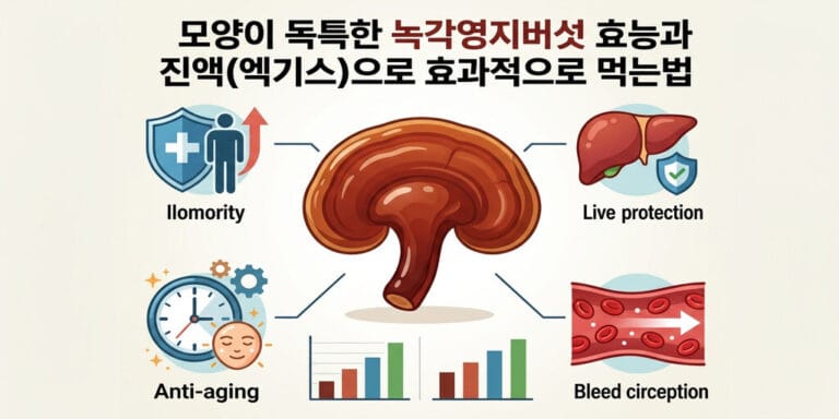 모양이 독특한 녹각영지버섯 효능과 진액(엑기스)으로 효과적으로 먹는법