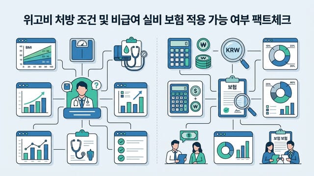위고비 처방 조건 및 비급여 실비 보험 적용 가능 여부 팩트체크