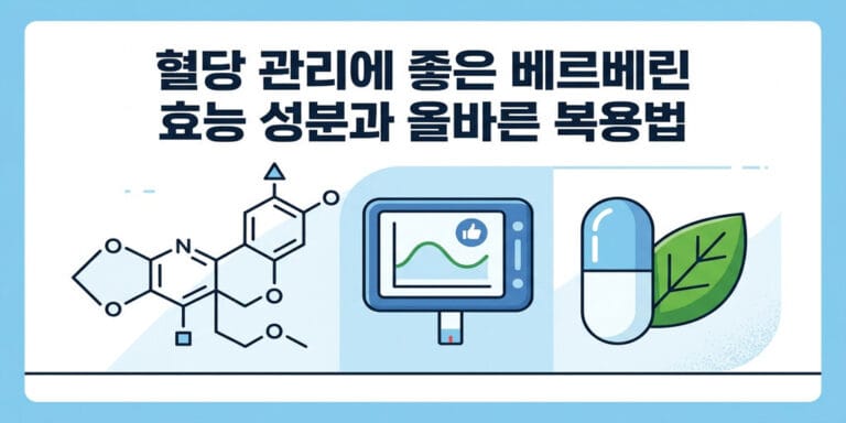 혈당 관리에 좋은 베르베린 효능 성분과 올바른 복용법