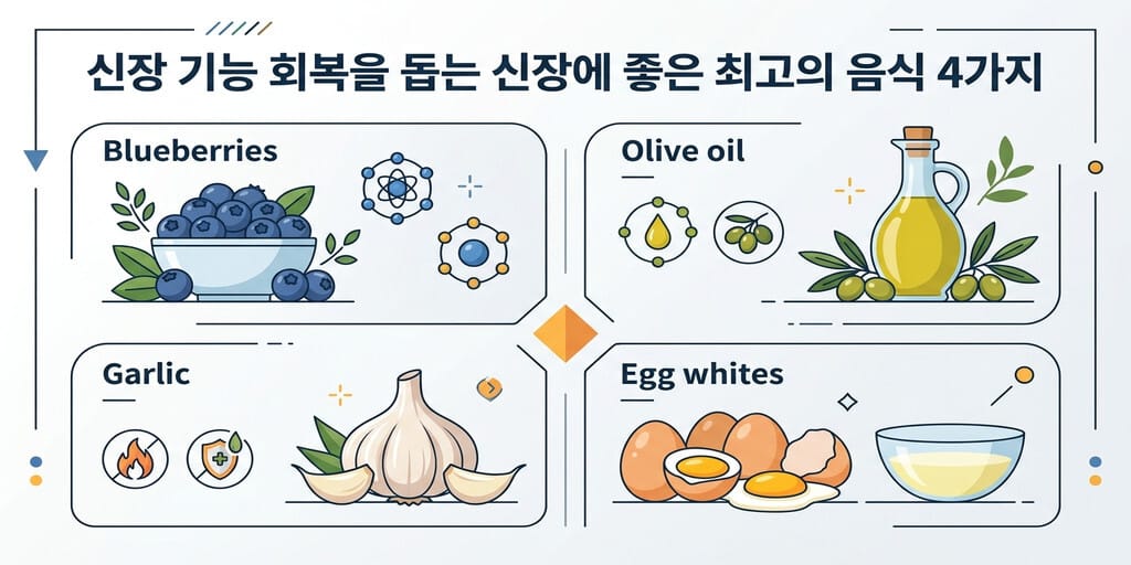 신장 기능 회복을 돕는 신장에 좋은 최고의 음식 4가지 - 이미지 1