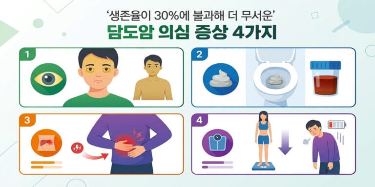 생존율이 30%에 불과해 더 무서운 담도암 의심 증상 4가지