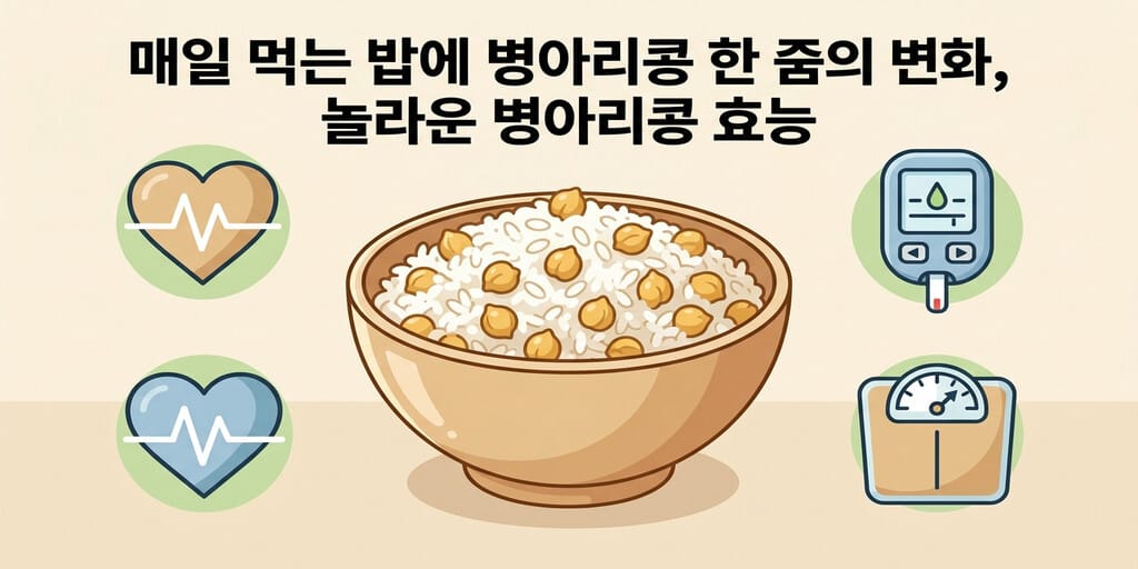 매일 먹는 밥에 병아리콩 한 줌의 변화, 놀라운 병아리콩 효능 - 이미지 1
