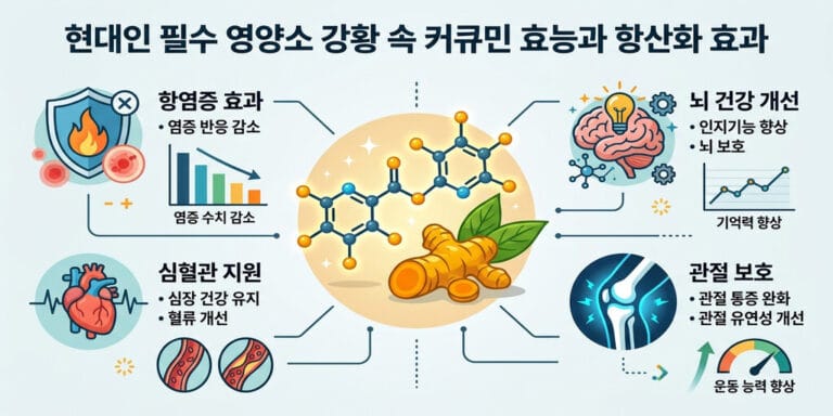 현대인 필수 영양소 강황 속 커큐민 효능과 항산화 효과