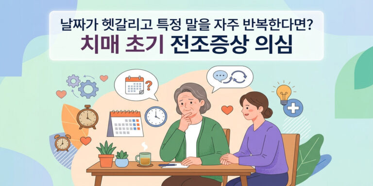 날짜가 헷갈리고 특정 말을 자주 반복한다면? 치매 초기 전조증상 의심