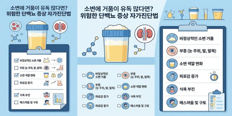 소변에 거품이 유독 많다면? 위험한 단백뇨 증상 자가진단법