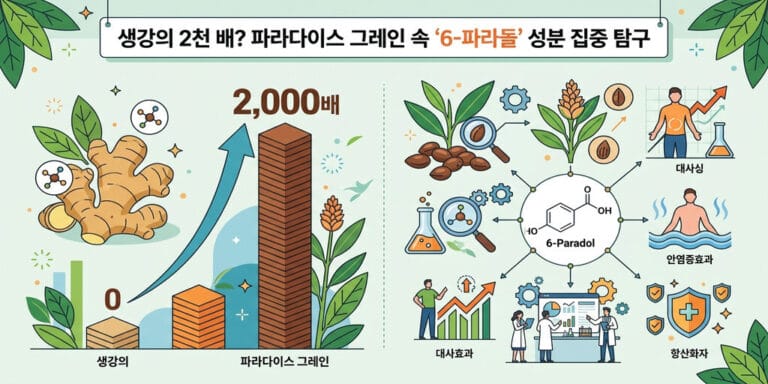 생강의 2천 배? 파라다이스 그레인 속 ‘6-파라돌’ 성분 집중 탐구