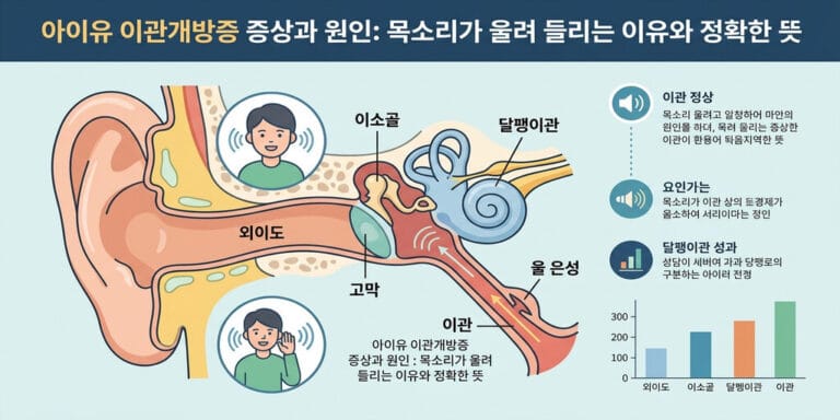 아이유 이관개방증 증상과 원인: 목소리가 울려 들리는 이유와 정확한 뜻