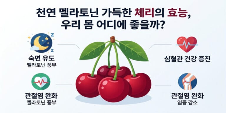 천연 멜라토닌 가득한 체리의 효능, 우리 몸 어디에 좋을까?