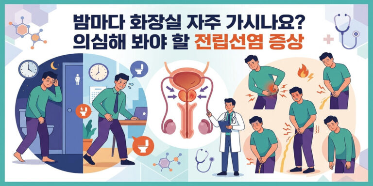 밤마다 화장실 자주 가시나요? 의심해 봐야 할 전립선염 증상