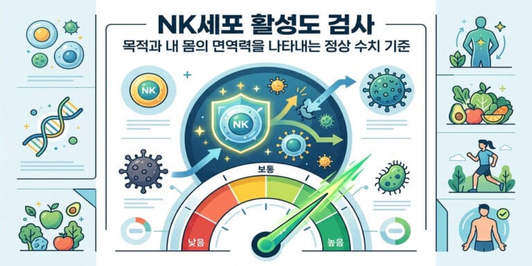 NK세포 활성도 검사 목적과 내 몸의 면역력을 나타내는 정상 수치 기준