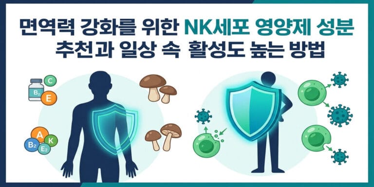 면역력 강화를 위한 NK세포 영양제 성분 추천과 일상 속 활성도 높이는 방법