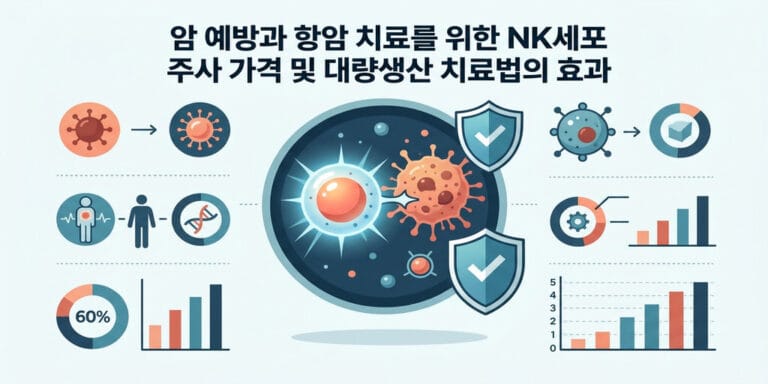 암 예방과 항암 치료를 위한 NK세포 주사 가격 및 대량생산 치료법의 효과