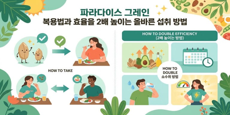파라다이스 그레인 복용법과 효율을 2배 높이는 올바른 섭취 방법