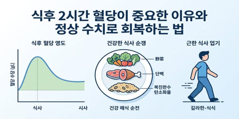 식후 2시간 혈당이 중요한 이유와 정상 수치로 회복하는 법