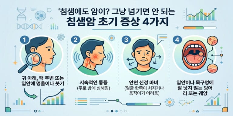 침샘에도 암이? 그냥 넘기면 안 되는 침샘암 초기 증상 4가지