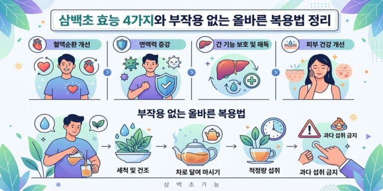 삼백초 효능 4가지와 부작용 없는 올바른 복용법 정리