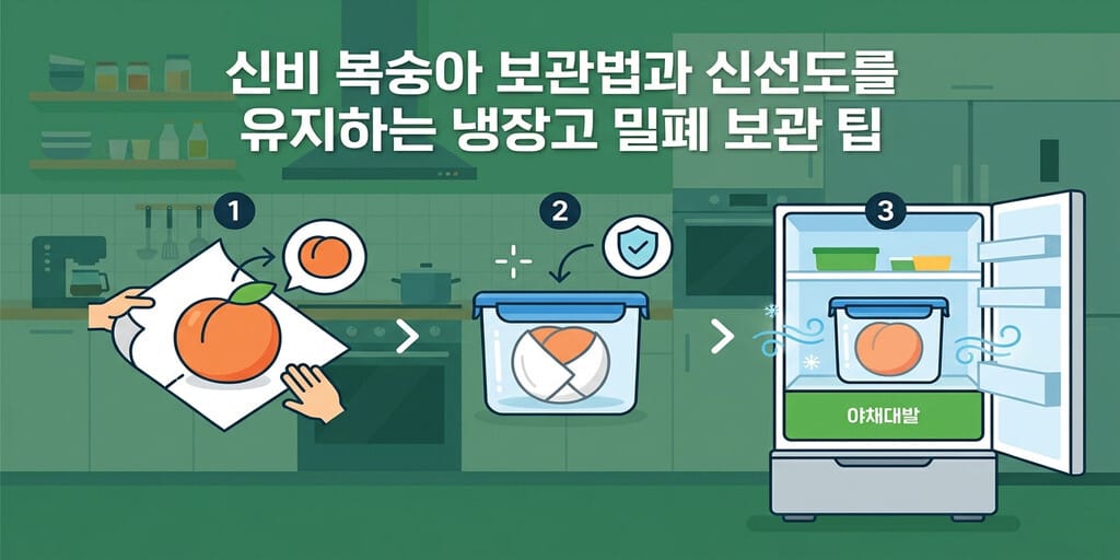 신비 복숭아 보관법과 신선도를 유지하는 냉장고 밀폐 보관 팁 - 이미지 1