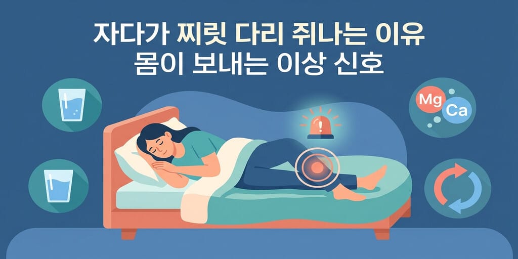 자다가 찌릿 다리 쥐나는 이유 몸이 보내는 이상 신호 - 이미지 1