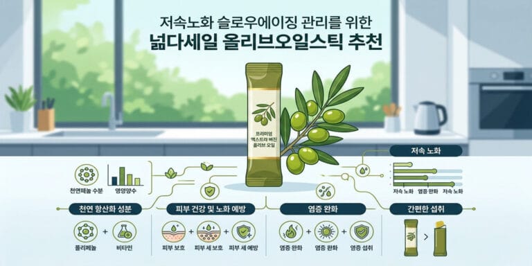저속노화 슬로우에이징 관리를 위한 넾다세일 올리브오일스틱 추천