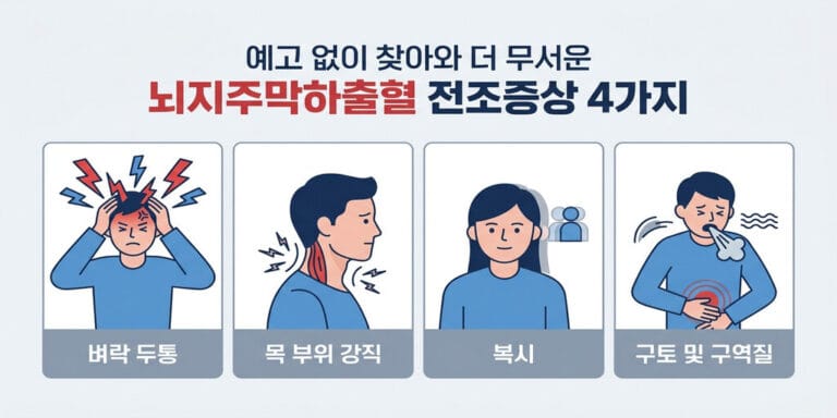 예고 없이 찾아와 더 무서운 뇌지주막하출혈 전조증상 4가지