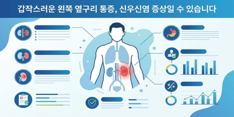 갑작스러운 왼쪽 옆구리 통증, 신우신염 증상일 수 있습니다