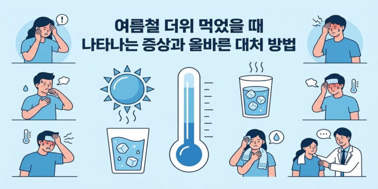 여름철 더위 먹었을 때 나타나는 증상과 올바른 대처 방법