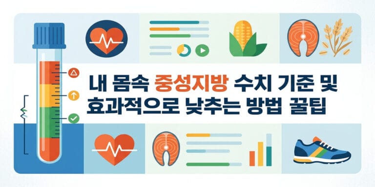 내 몸속 중성지방 수치 기준 및 효과적으로 낮추는 방법 꿀팁