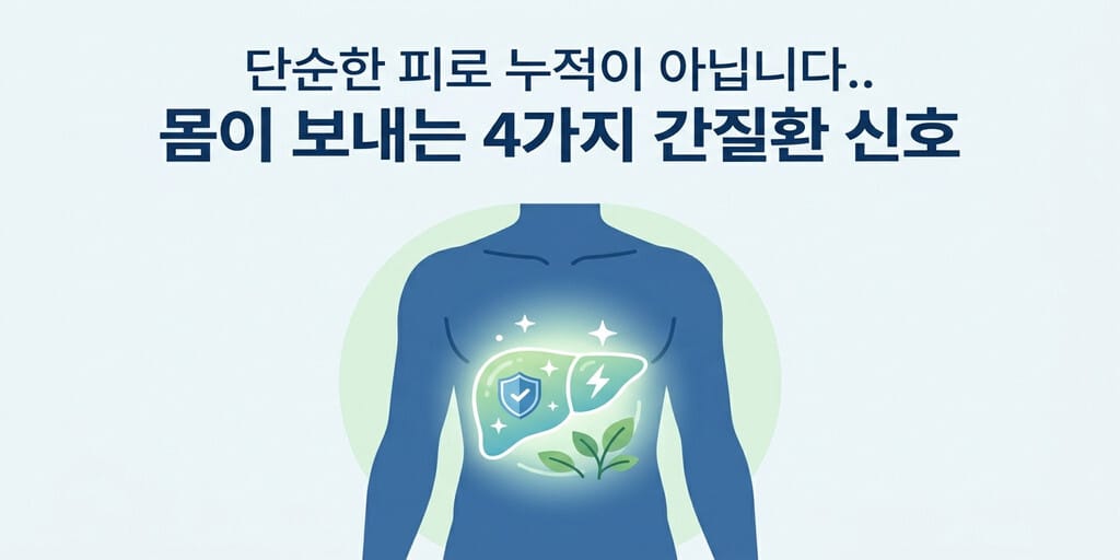 단순한 피로 누적이 아닙니다.. 몸이 보내는 4가지 간질환 신호 - 이미지 1