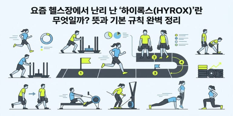 요즘 헬스장에서 난리 난 ‘하이록스(HYROX)’란 무엇일까? 뜻과 기본 규칙 완벽 정리