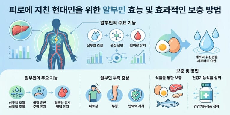 피로에 지친 현대인을 위한 알부민 효능 및 효과적인 보충 방법