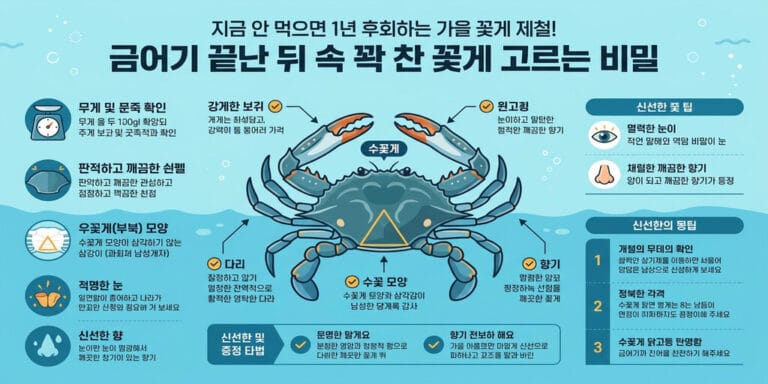 지금 안 먹으면 1년 후회하는 가을 꽃게 제철! 금어기 끝난 뒤 속 꽉 찬 꽃게 고르는 비밀