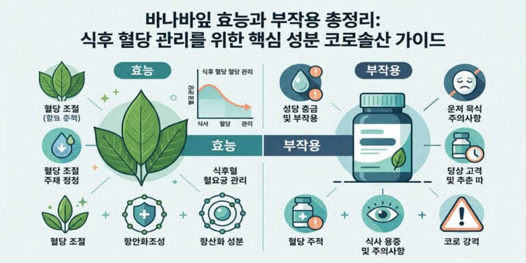 바나바잎 효능과 부작용 총정리: 식후 혈당 관리를 위한 핵심 성분 코로솔산 가이드