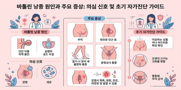 바톨린 낭종 원인과 주요 증상: 의심 신호 및 초기 자가진단 가이드