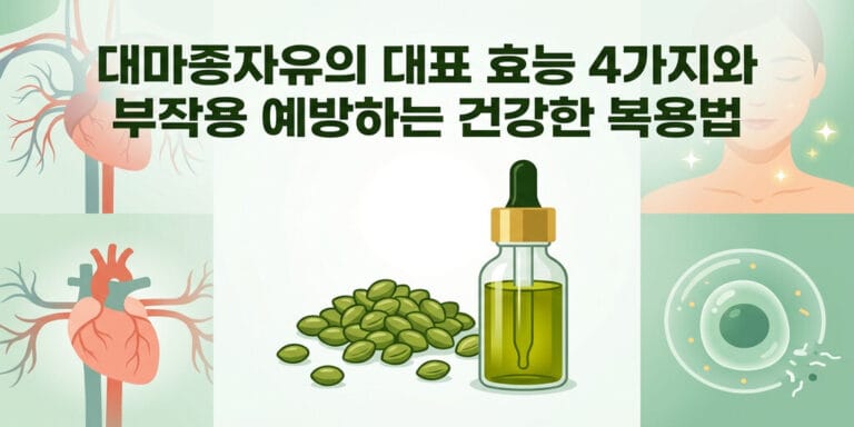 대마종자유의 대표 효능 4가지와 부작용 예방하는 건강한 복용법