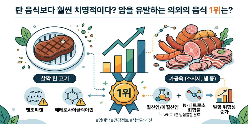 탄 음식보다 훨씬 치명적이다? 암을 유발하는 의외의 음식 1위는? - 이미지 1