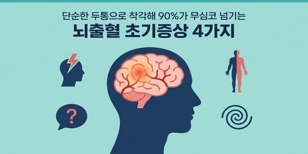 단순한 두통으로 착각해 90%가 무심코 넘기는 뇌출혈 초기증상 4가지 - 이미지 1