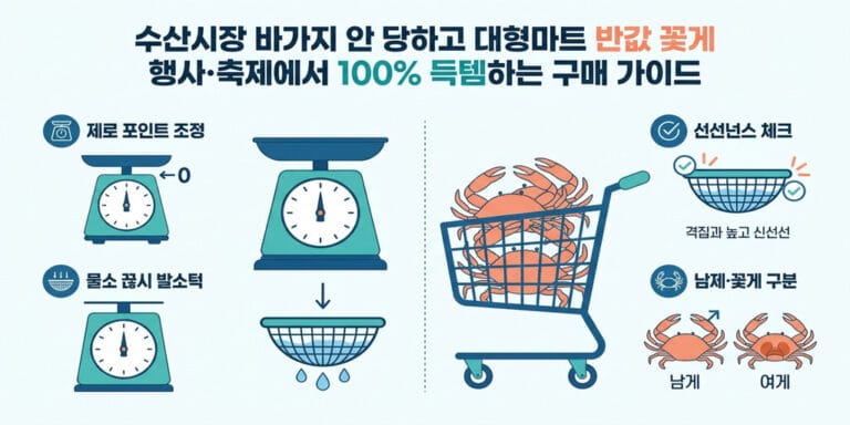 수산시장 바가지 안 당하고 대형마트 반값 꽃게 행사·축제에서 100% 득템하는 구매 가이드