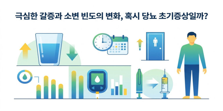 극심한 갈증과 소변 빈도의 변화, 혹시 당뇨 초기증상일까?