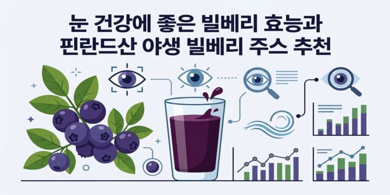 눈 건강에 좋은 빌베리 효능과 핀란드산 야생 빌베리 주스 추천