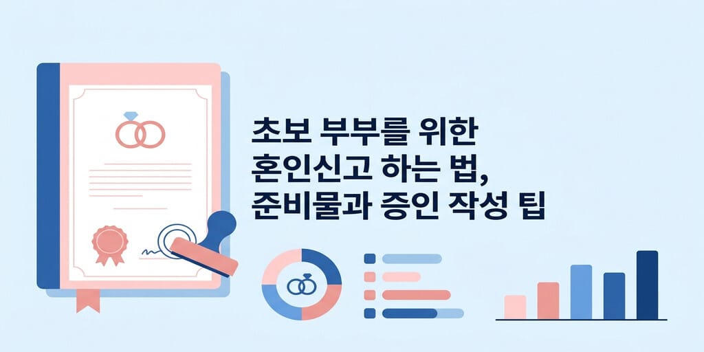 초보 부부를 위한 혼인신고 하는 법, 준비물과 증인 작성 팁 - 이미지 1