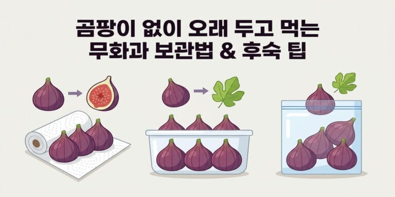 곰팡이 없이 오래 두고 먹는 무화과 보관법 & 후숙 팁