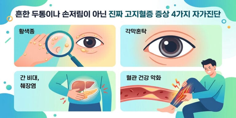 흔한 두통이나 손저림이 아닌 진짜 고지혈증 증상 4가지 자가진단