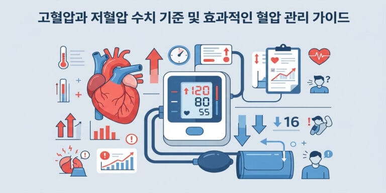 고혈압과 저혈압 수치 기준 및 효과적인 혈압 관리 가이드
