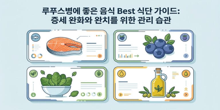 루푸스병에 좋은 음식 Best 식단 가이드: 증세 완화와 완치를 위한 관리 습관