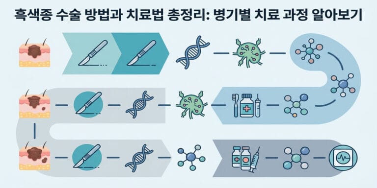 흑색종 수술 방법과 치료법 총정리: 병기별 치료 과정 알아보기