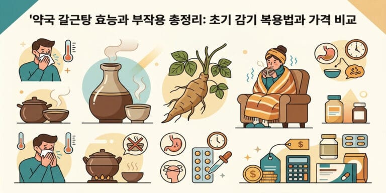 약국 갈근탕 효능과 부작용 총정리: 초기 감기 복용법과 가격 비교