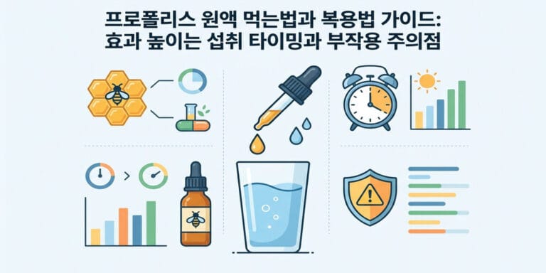 프로폴리스 원액 먹는법과 복용법 가이드: 효과 높이는 섭취 타이밍과 부작용 주의점