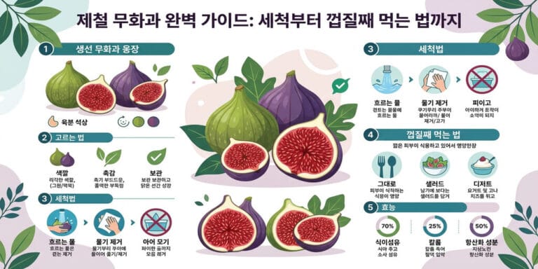 제철 무화과 완벽 가이드: 세척부터 껍질째 먹는 법까지