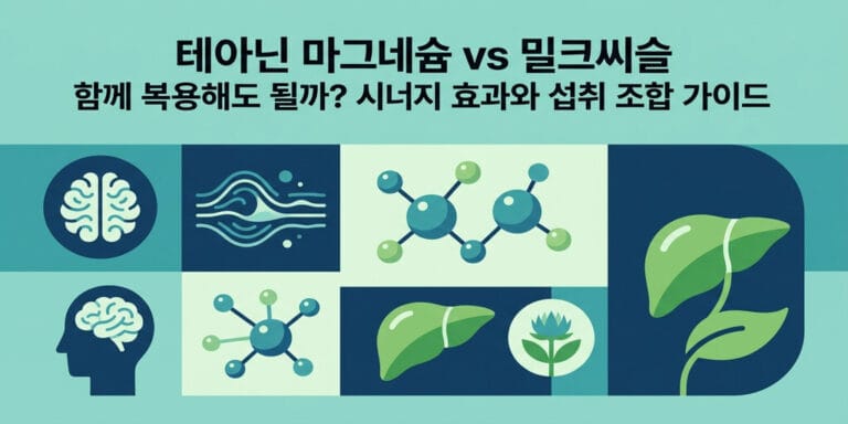 테아닌 마그네슘 vs 밀크씨슬 함께 복용해도 될까? 시너지 효과와 섭취 조합 가이드